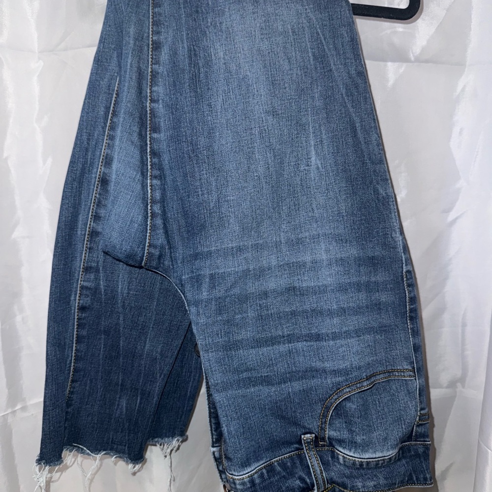 Maurices Blue Distressed Skinny Jeans